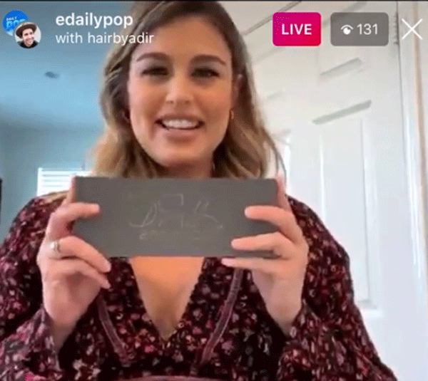E! TV HOST USES ARC SCISSORS TO TRIM HER HUSBAND’S HAIR