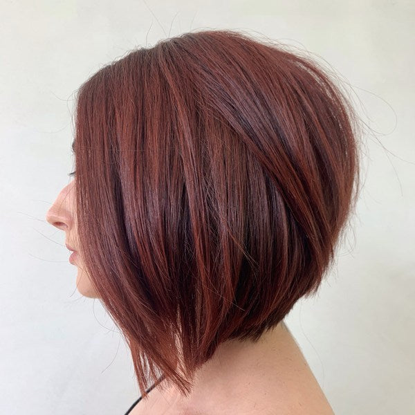 Image of Blunt bob with stacked texture haircut