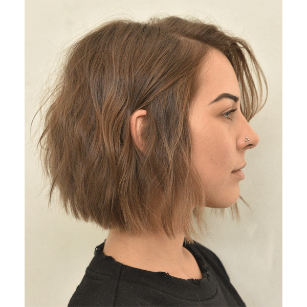 Image of Blunt bob haircut with a textured finish