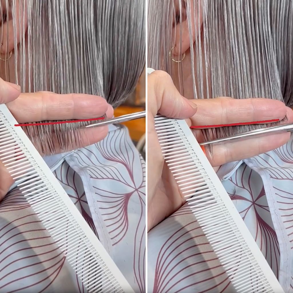 One Simple Trick To Get a Sharper, Cleaner Bob Line (You Need To Try This!)